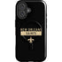 NFL New Orleans Saints Black Performance Series iPhone 16 Plus Magsafe Impact Case